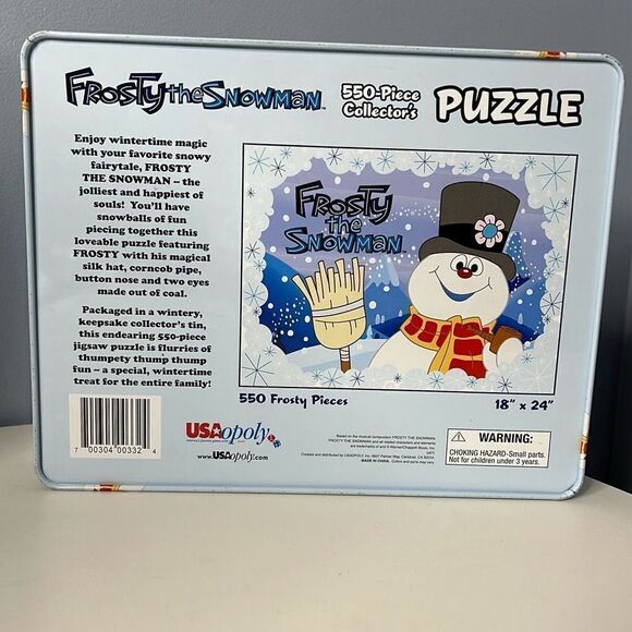 Frosty the Snowman 550 piece Collector’s Puzzle in Tin New - Picture 2 of 6